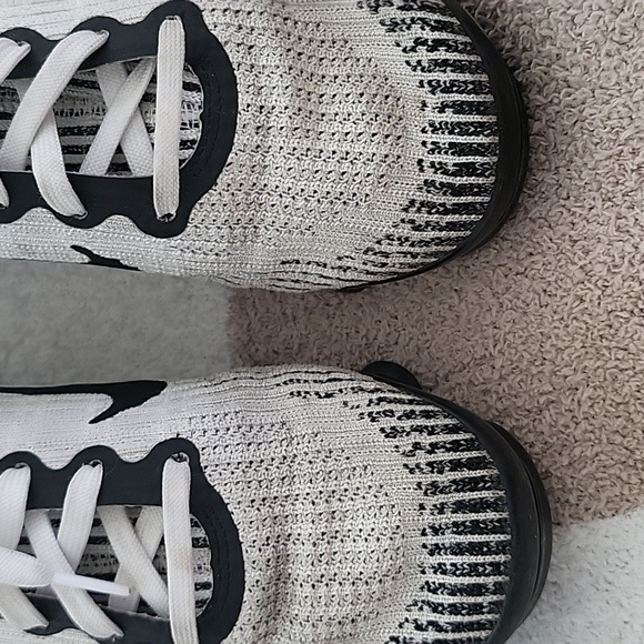 NIKE AIR VaporMax Flyknit 3 White/Black Size 8.5W Sizr 6.5M - Picture 5 of 9